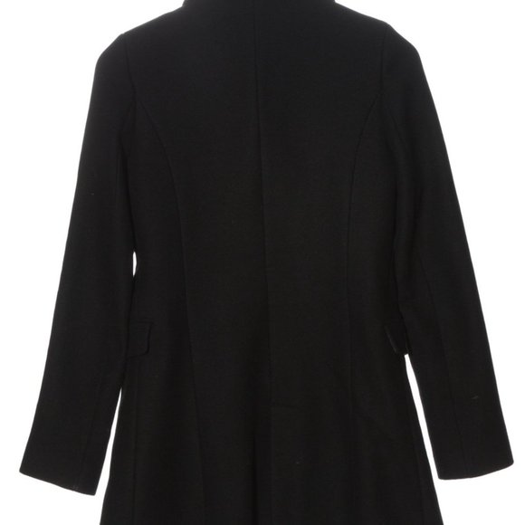 Zara Woman Between-Seasons-Coat A-Line Loose Fit Classic Coats Medium Black - Picture 2 of 7